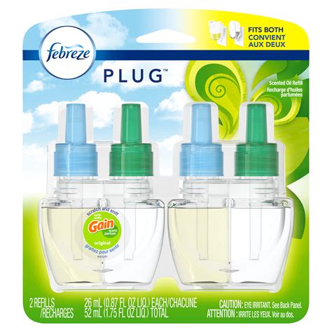 Febreze Set & Refresh Original Scent Of Gain Air Freshener Refill (2 Count; 5. . Febreze refills